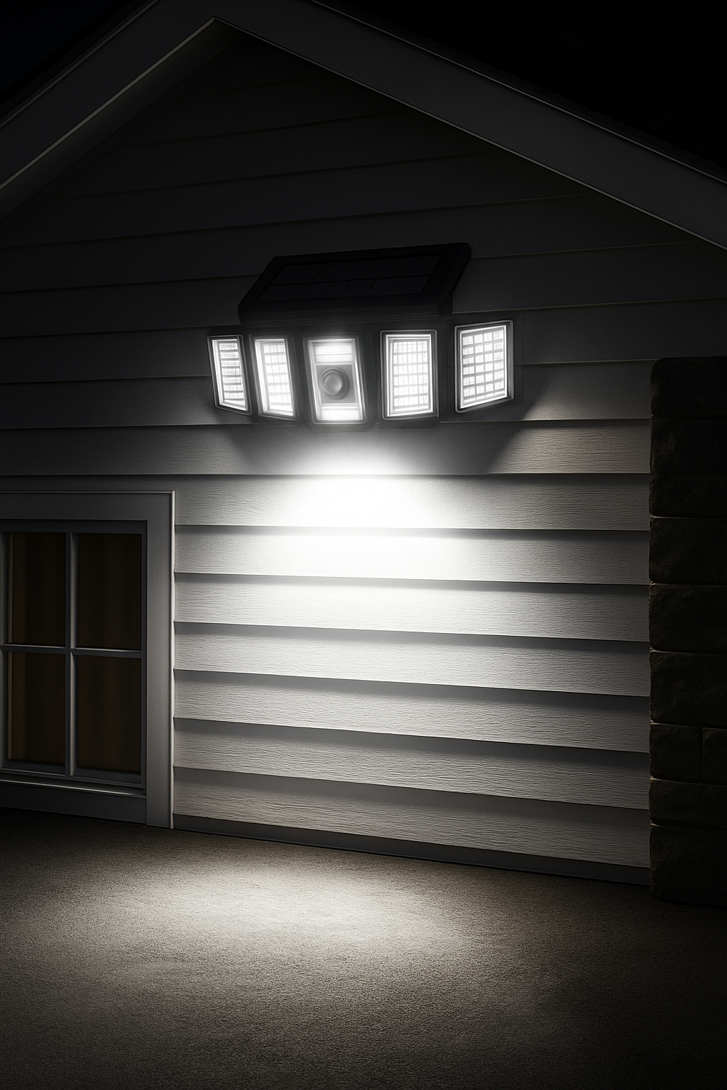 5-Head Solar Flood Light | 300 LEDs | Motion Sensor | IP65 Waterproof