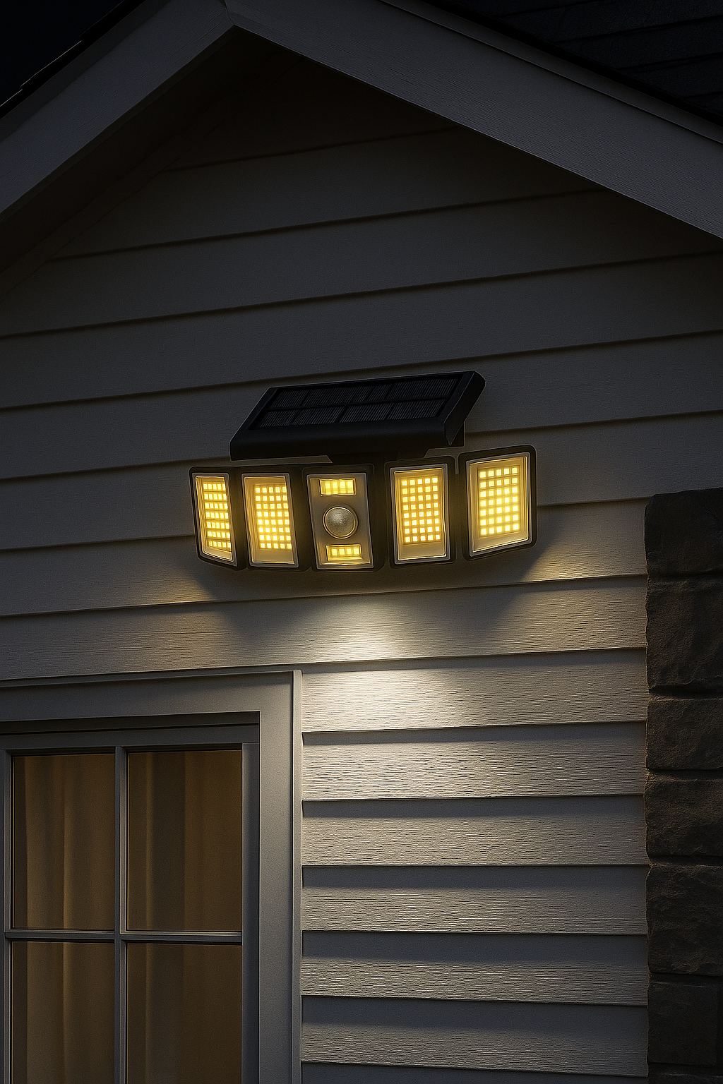 5-Head Solar Flood Light | 300 LEDs | Motion Sensor | IP65 Waterproof